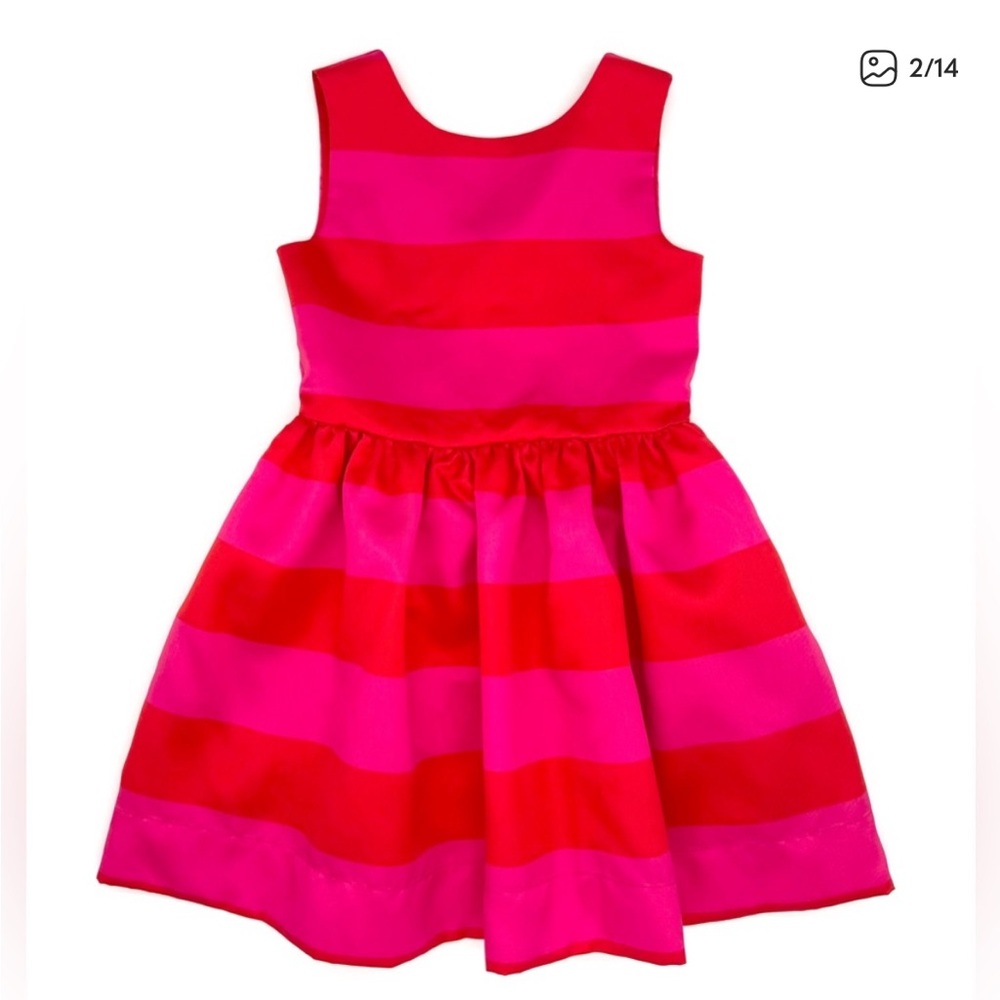 Kate Spade Fuchsia and Scarlet Striped Dress